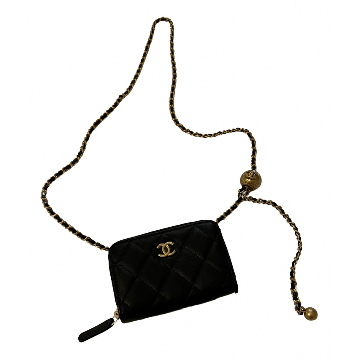 Wallet on chain leather mini bag Chanel 